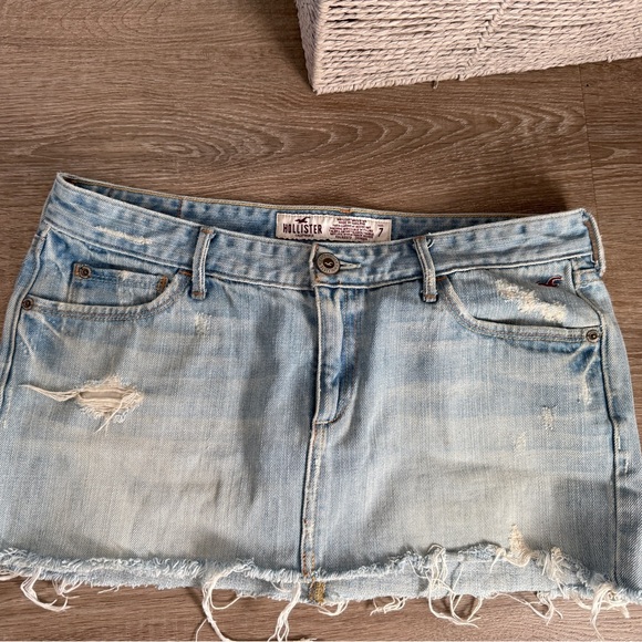 Hollister Blue Denim Mini Skirt - Picture 6 of 7